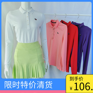 长袖 韩国高尔夫女装 新款 golf球衣服运动速干透气吸汗 秋季 polo衫