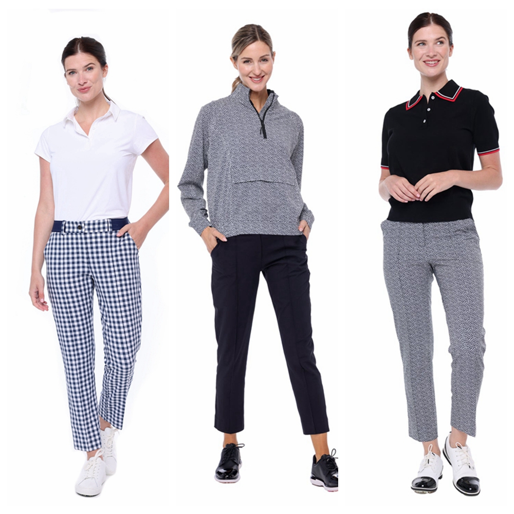 高尔夫女装球服格子长裤子