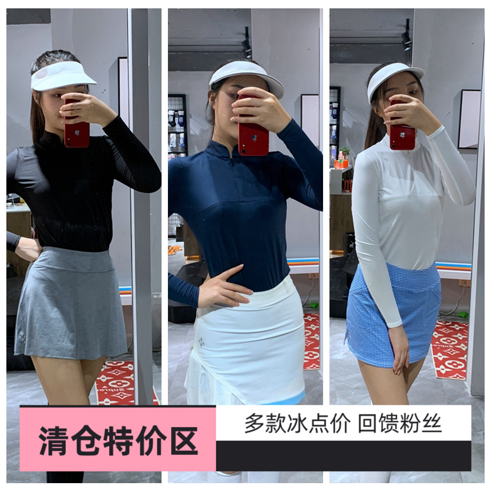 高尔夫女装小立领golft恤防晒衫
