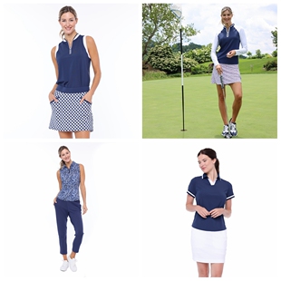 九紫离火高尔夫女装短袖polo长袖t恤裙长裤子运动套装速干网球服