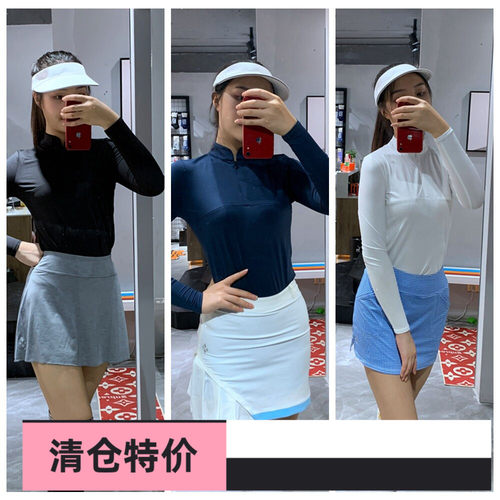 高尔夫女装小立领golft恤防晒衫