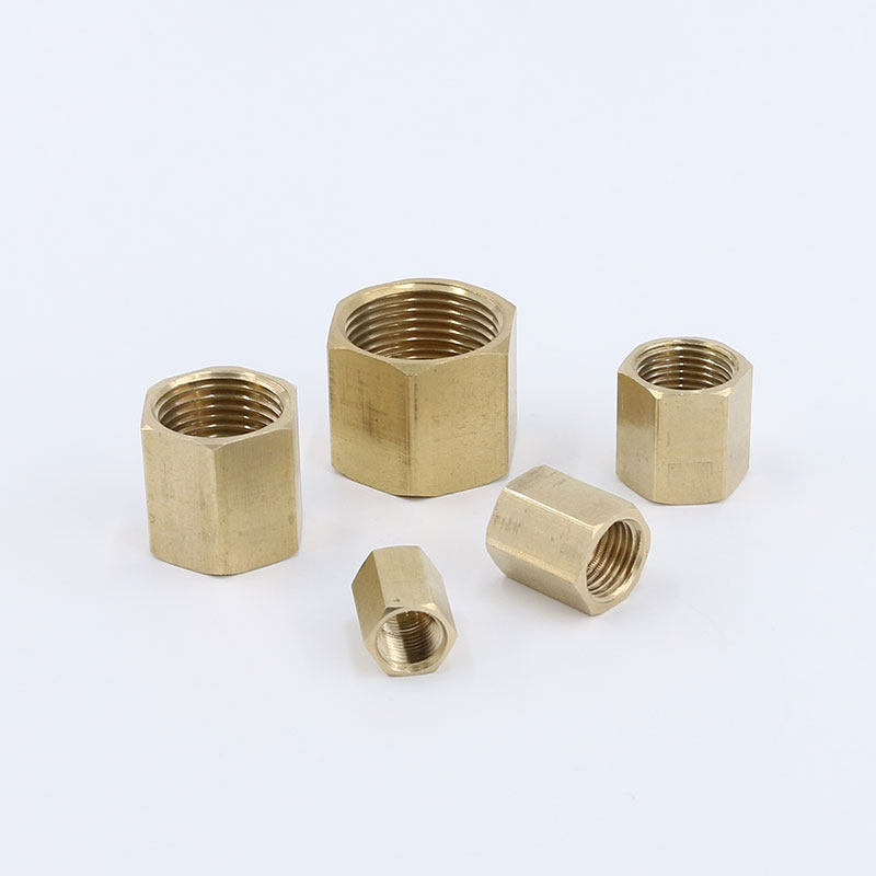 全铜内接六角管古通心内丝内牙直接对接气动水管接头1寸2/3/4/6分