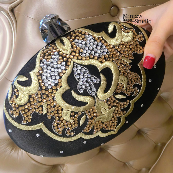 大容量宴会复古风宴会手拿袋