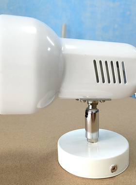 998C坐式LED铁灯座射灯固定式耐高温灯头E27壁灯家用室内黑色白色