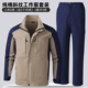 春秋工作服套装 男纯棉加厚耐磨防烫焊工劳保服上衣外套汽修工装