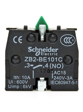 原装施耐德XB2B常开触点ZB2BE101C ZB2-BE101C NO按钮开关触头10A