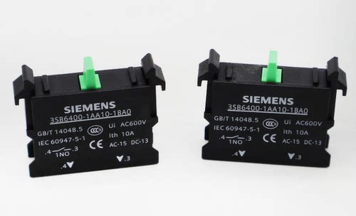 西门子触头模块1N0 3SB6400-1AA10-1BA0 3-4按钮开关常开触点