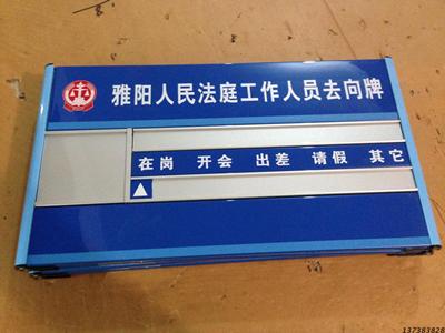 定制铝合金楼层索引指示牌 医院楼层牌导向牌 铝型材科室牌去向牌