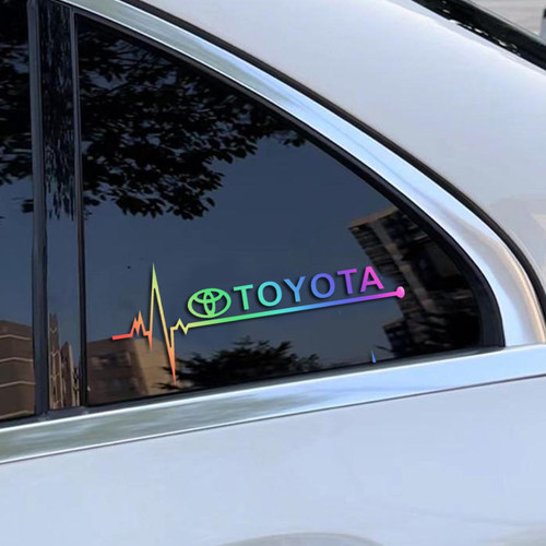 七彩镭射反光三角窗车贴