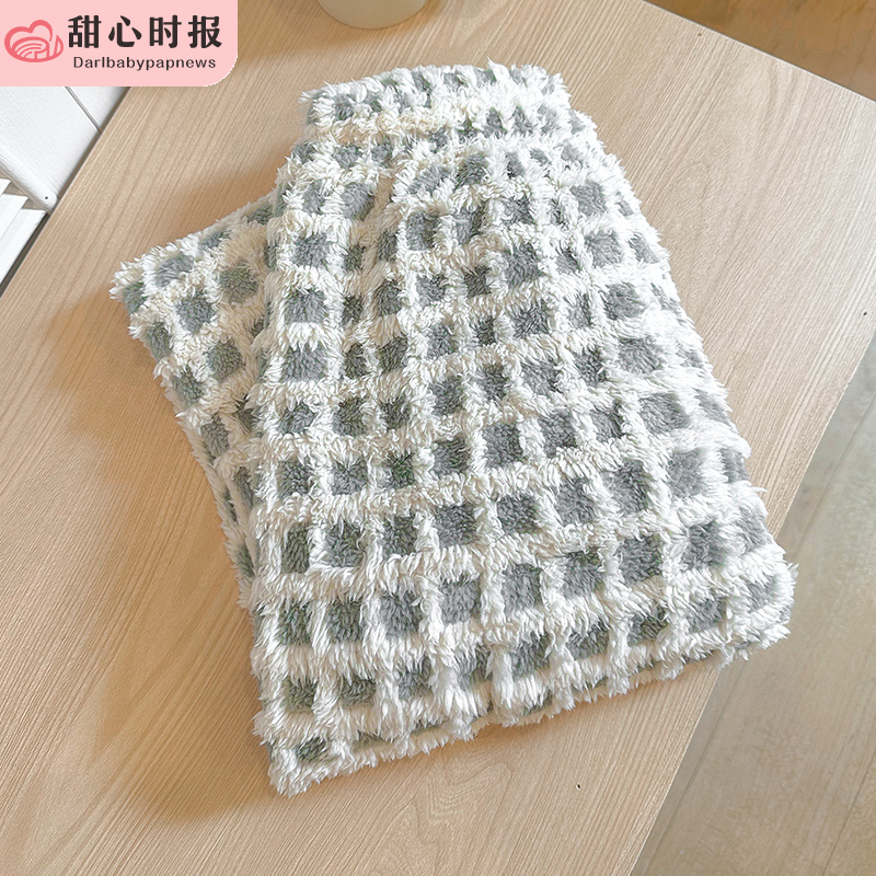 甜心时报长裤女长毛绒家居服睡裤