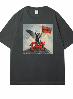 原创摇滚周边致敬Ozzy Osbourne奥兹奥斯本scream音乐短袖T恤2025