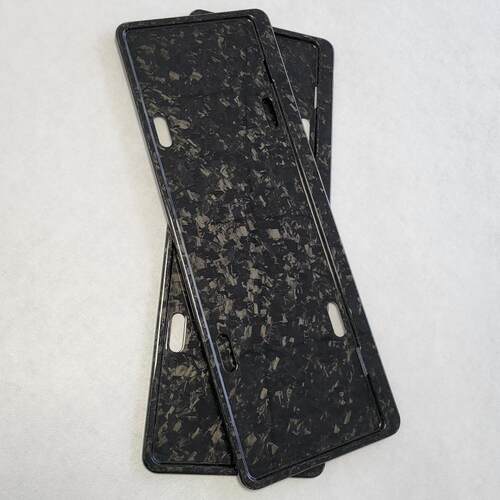 彩箔超薄国标蓝牌前后牌照框