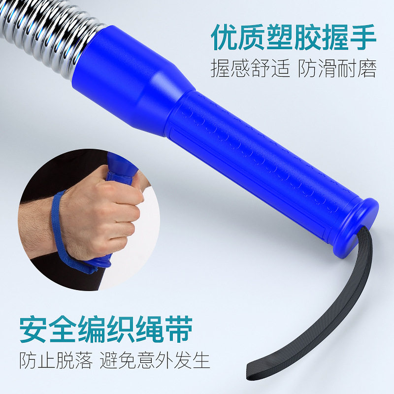 电镀臂力器40kg5060公斤弹簧臂力棒30kg健身器材家用弹簧棍握力器