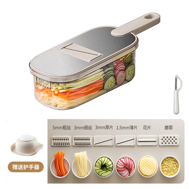 物鸣擦丝器家用土豆丝刨丝器厨房家用多功能萝卜丝切丝切片神器