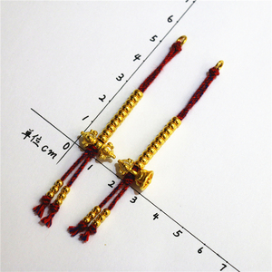 999足金24K纯黄金记数侧挂专业实心金刚铃金刚杵