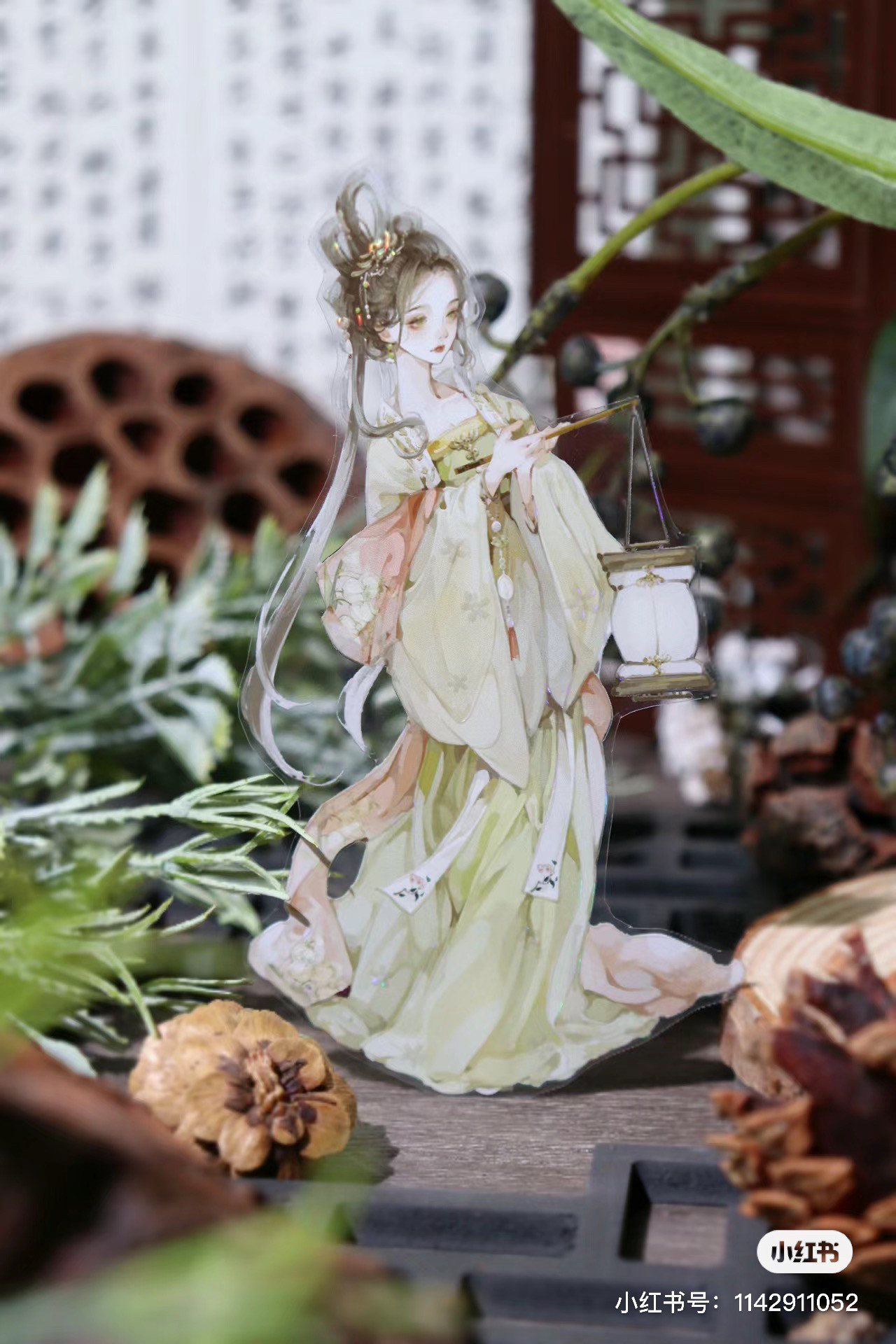 一木一横 长安一梦 古风人物小姐姐咕卡流麻手帐pet胶带分装