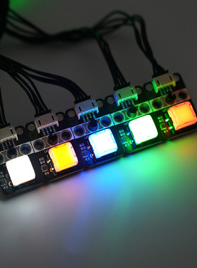 带灯按键发光按键模块LED按键锁存式彩色按钮轻触开关5色支持定制