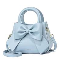 2026 Niche design new women's bag Spring/Summer Small bag, bow hand-held small square bag, Korean style simple crossbody bag thumbnail 5