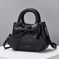 2026 Niche design new women's bag Spring/Summer Small bag, bow hand-held small square bag, Korean style simple crossbody bag thumbnail 2