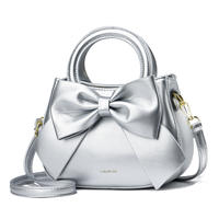 2026 Niche design new women's bag Spring/Summer Small bag, bow hand-held small square bag, Korean style simple crossbody bag thumbnail 8