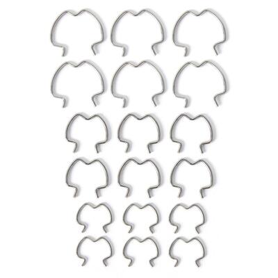 跨境汽车改装用品18个装800-801快速接头夹3/8inch5/8英寸1/2inch