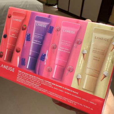 LANEIGE/兰芝迷你 lip glowy balm 润唇膏套装 4*5g