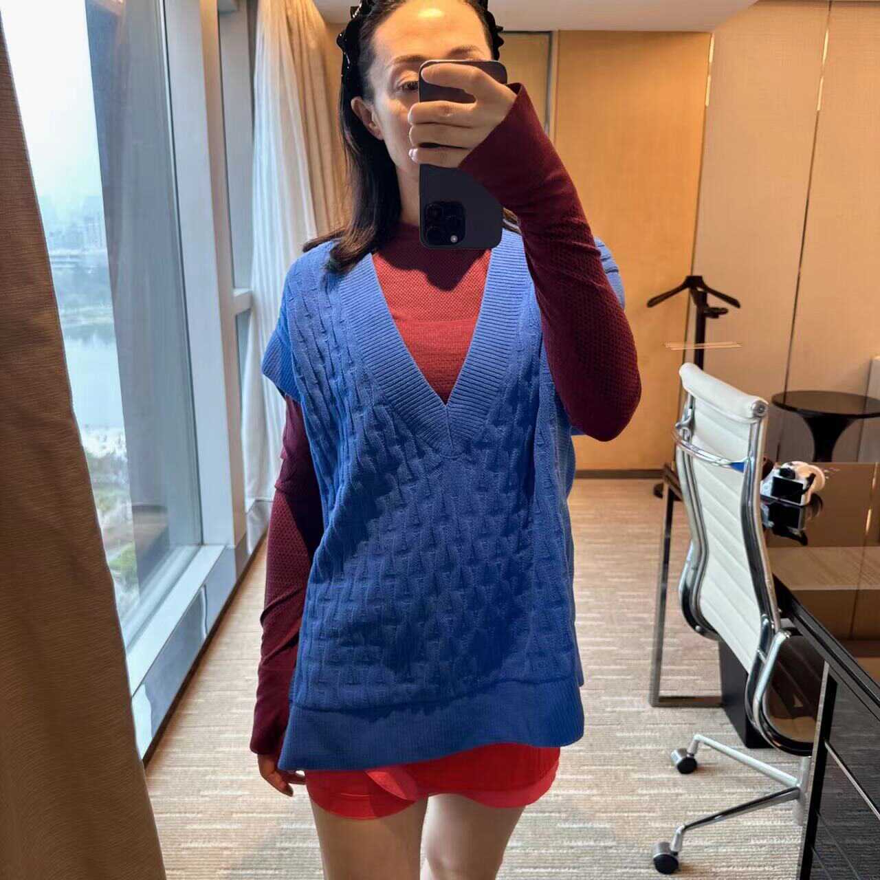 lululemon cable-knit relaxed-fit sweater vest 女士针织背心