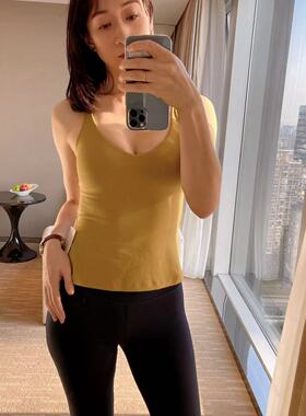 luulemon align tank Waist 女士运动背心 含胸垫 裸感面料