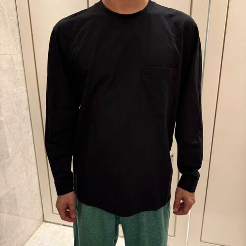 lululemon pique 男士珠地超宽松剪裁长袖T恤