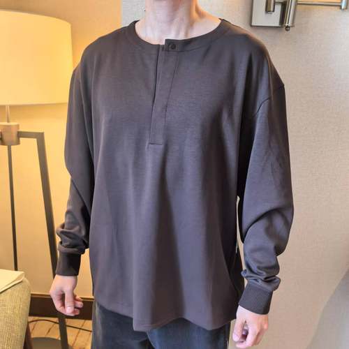 lululemon softstreme 男士宽松款长袖亨利衫