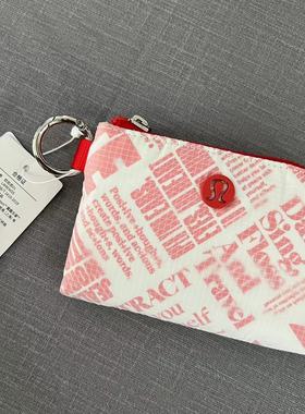 lululemon flippable card pouch manifesto print 卡包 证件包