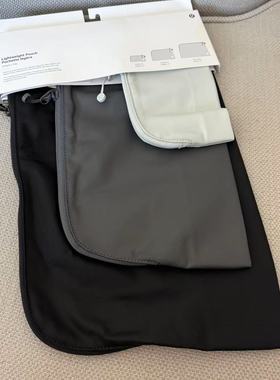 lululemon lightweight pouch*3pack 收纳袋 3个装