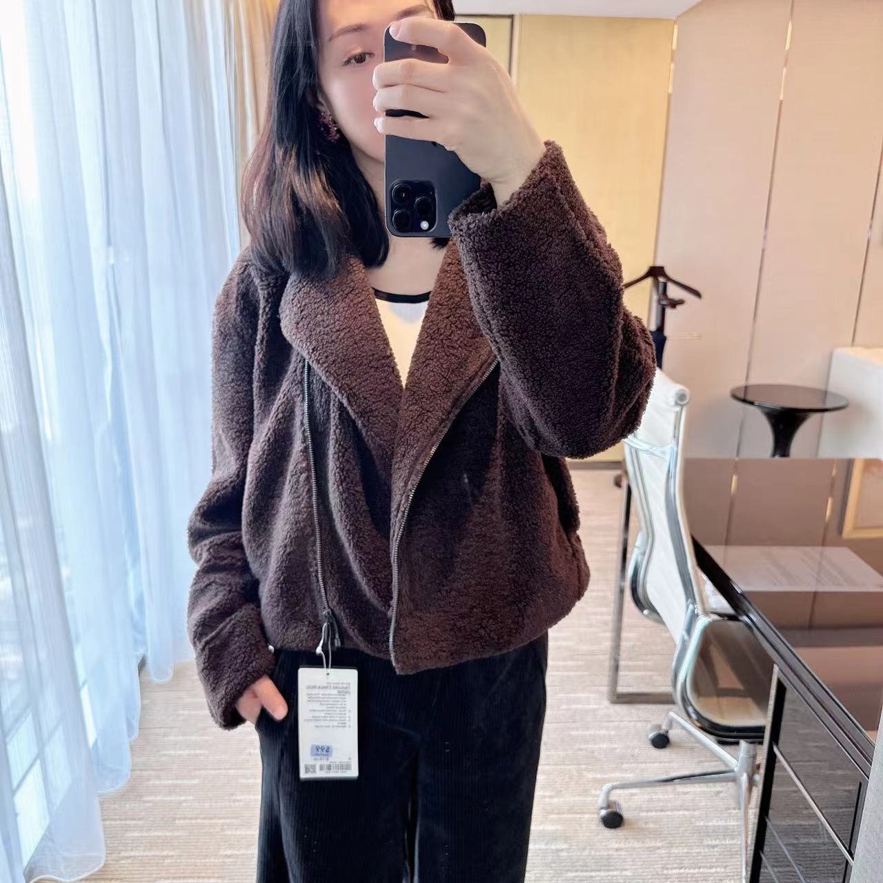 lululemon羊羔毛外套欧货