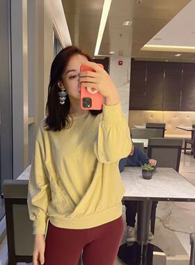 lululemon Pleated Modal Fleece Pullover  阔领 套头卫衣