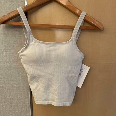 lululemon ebb to street 女士低圆领短款运动背心 B/C