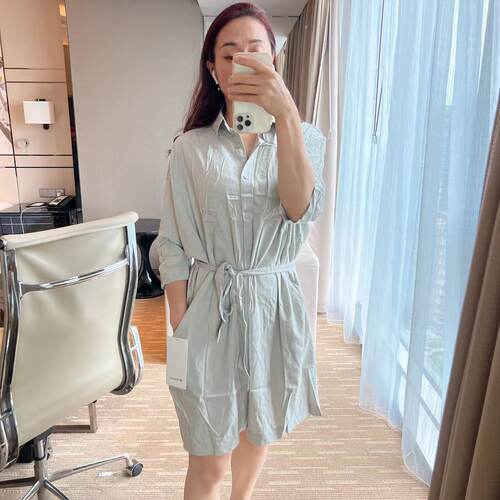 女士连衣裙八分袖dress