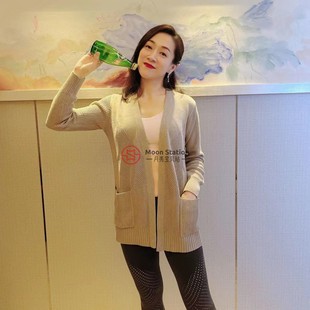 Lululemon Cotton knit textured wrap 女士毛衣外套