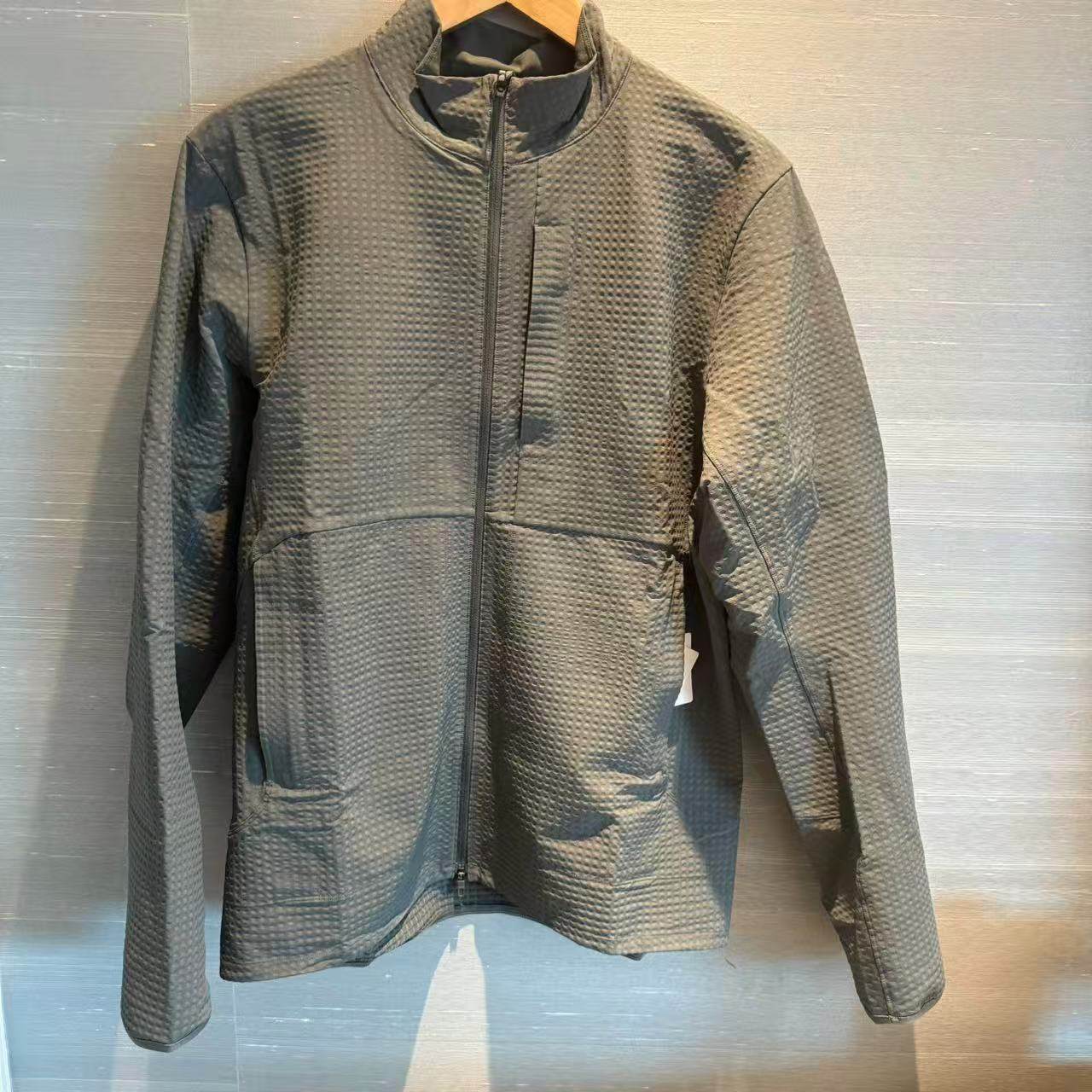 lululemon grid fleece 男士运动网格拉绒拉链夹克,运动/瑜伽/健身/球迷用品,瑜伽外套,淘宝优惠券,粉丝福利购,淘宝优惠卷