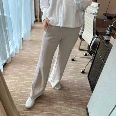 韩版高腰新款开叉弹力西装