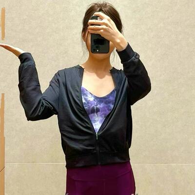 lululemon女士拉链运动衫