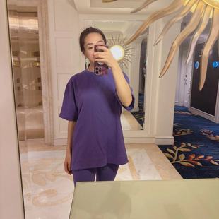 lululemon French Terry oversized crew 男士宽松版T恤