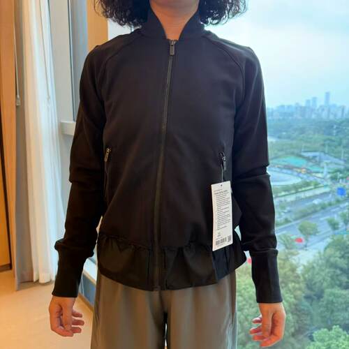 女士短款外套双层面料