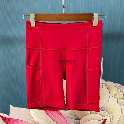 高腰运动短裤6寸内长短裤