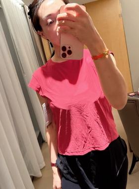 lululemon cinch-back 女士运动背部抽绳短袖T恤