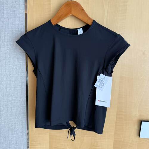 lululemon cinch-back 女士运动背部抽绳短袖T恤