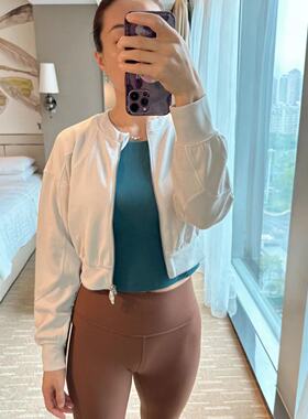 lululemon ribbed softstreme cropped jacket 女士短款夹克外套