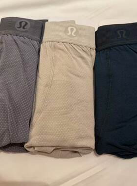 lululemon男士平角内裤3条装