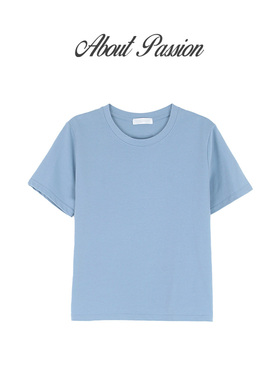 About PAssion · 圆领内搭打底T恤纯色百搭短袖上衣