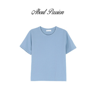 圆领内搭打底T恤纯色百搭短袖 上衣 PAssion About