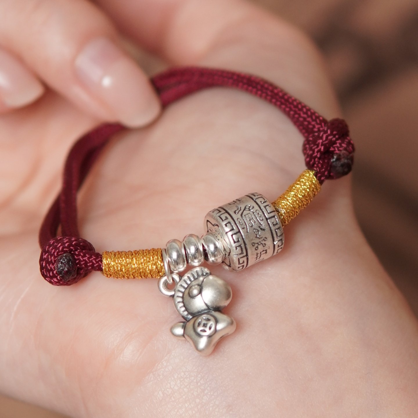 【守护马】足银纯银手链小马生肖本命年民族风红绳护身编织款好运,饰品/流行首饰/时尚饰品新,银饰手链,淘宝优惠券,粉丝福利购,淘宝优惠卷